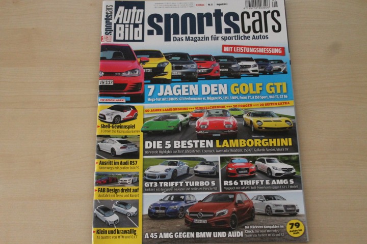 Deckblatt Auto Bild Sportscars (08/2013)